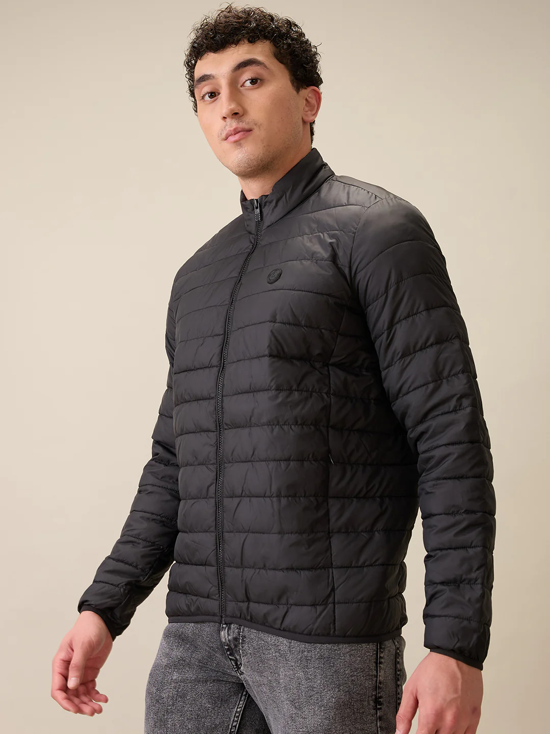Parx Men Black Solid Polyester Full Sleeve Jacket - Image 3