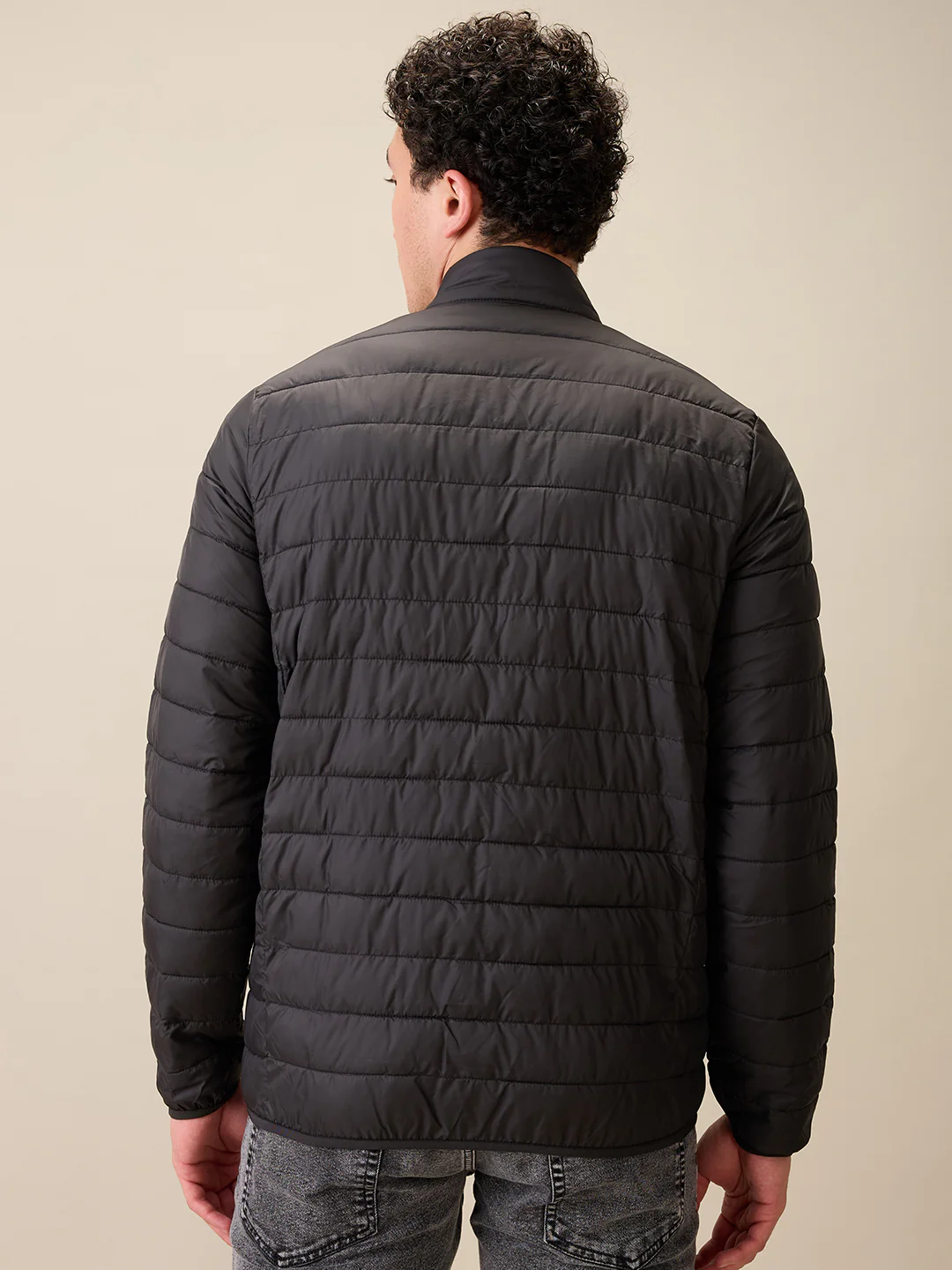 Parx Men Black Solid Polyester Full Sleeve Jacket - Image 4