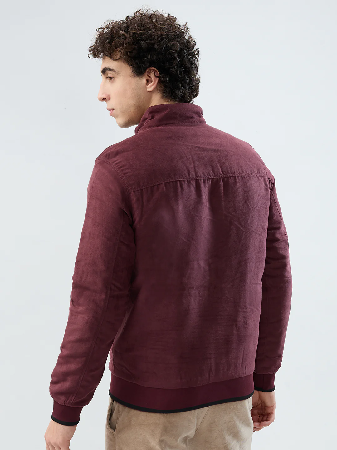 Parx Men Black Solid Polyester Jacket/Winterwear - Image 4