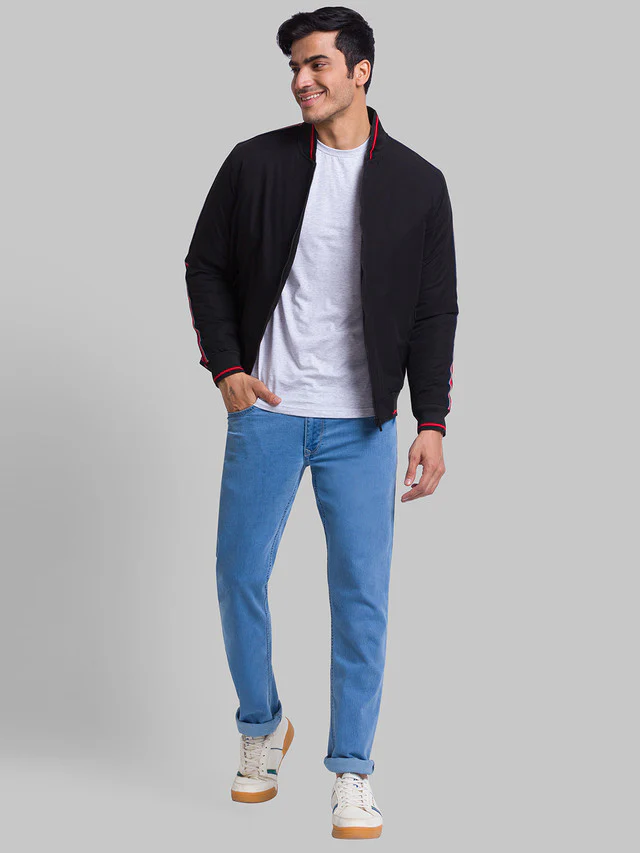 Parx Men Black Solid Polyester Jacket - Image 5