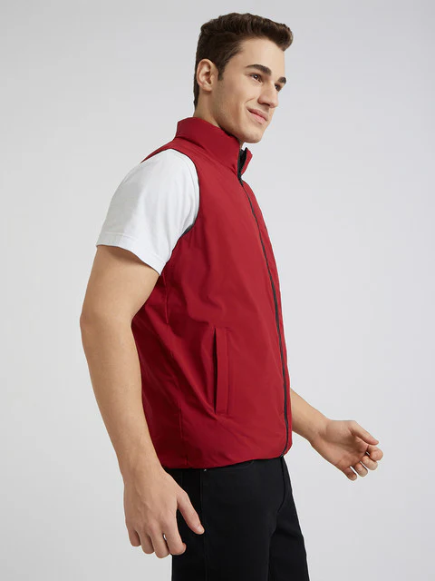 Parx Men Black Solid Polyester Jacket - Image 2