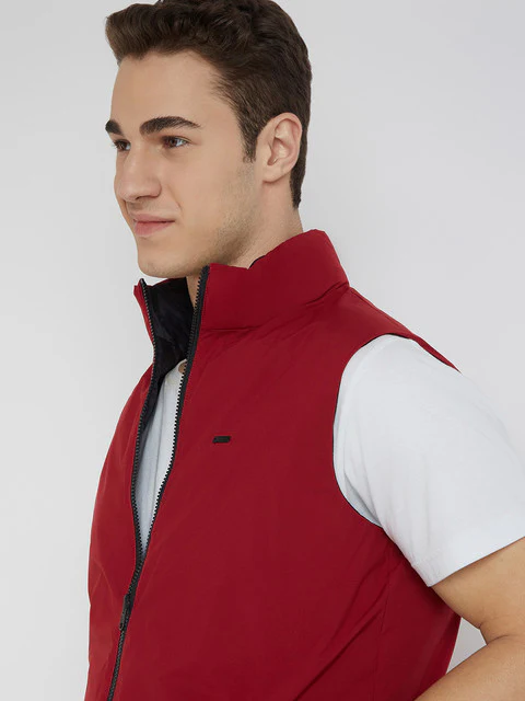 Parx Men Black Solid Polyester Jacket - Image 6