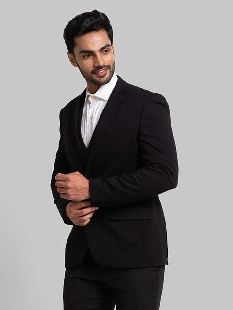Parx Men Black Urban Fit Solid Jacket - Image 2