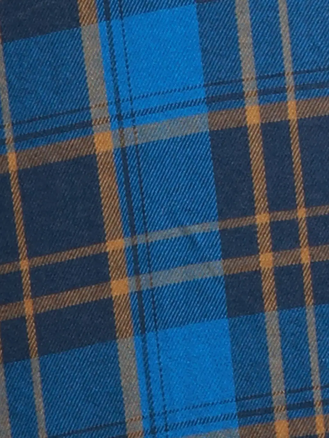 Parx Men Blue Checks Slim Fit Cotton Full Sleeve Shirts - Image 7