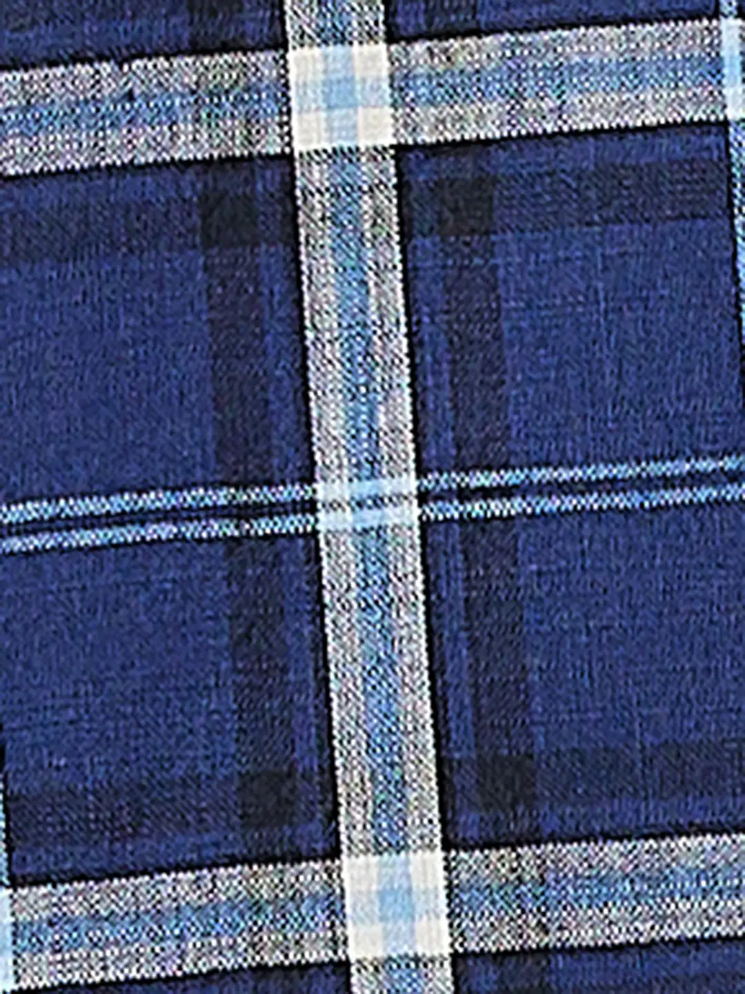 Parx Men Blue Checks Slim Fit Cotton Full Sleeve Shirts - Image 7