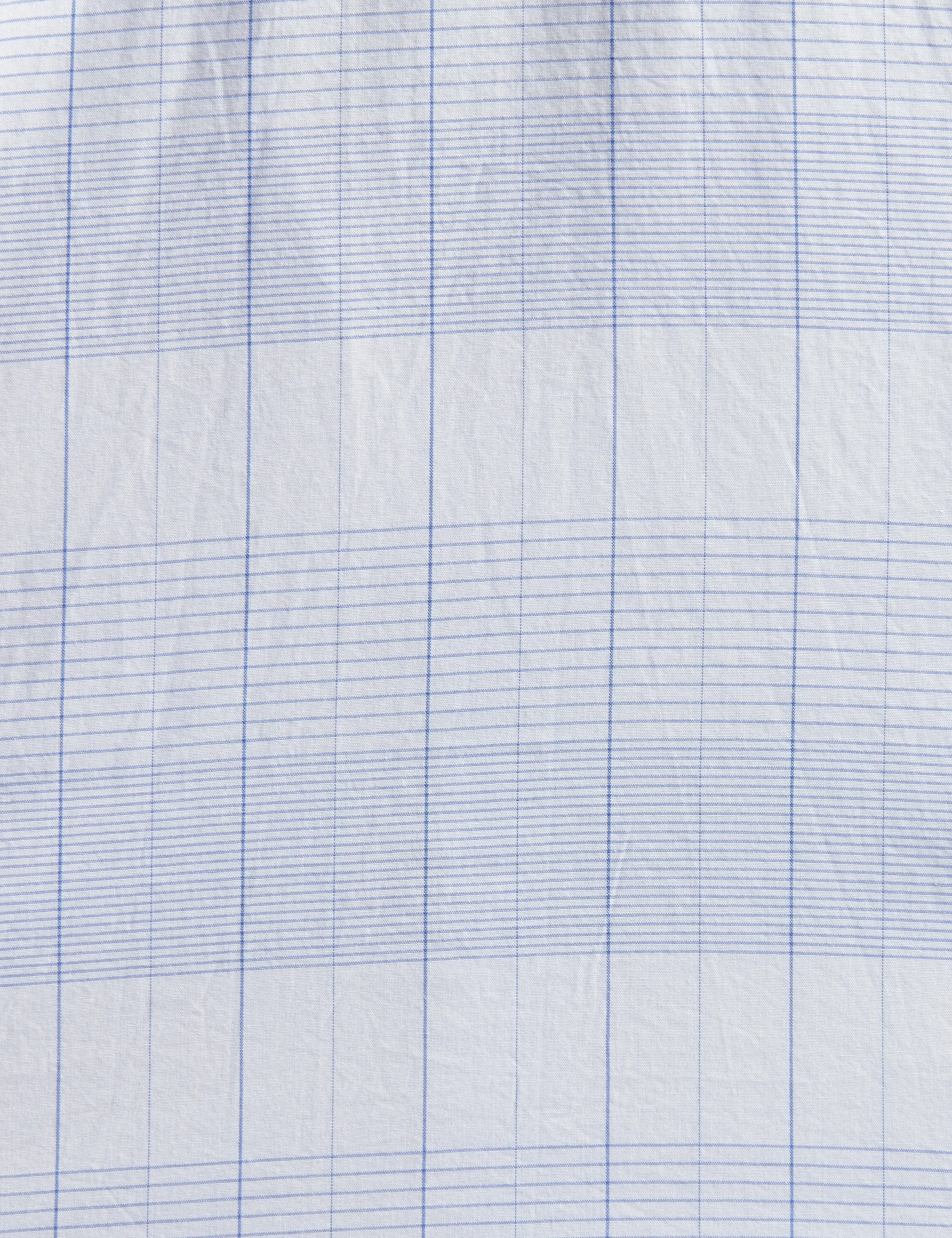 Parx Men Blue Checks Slim Fit Cotton Half Sleeve Cut Away Collar Shirt - Image 7