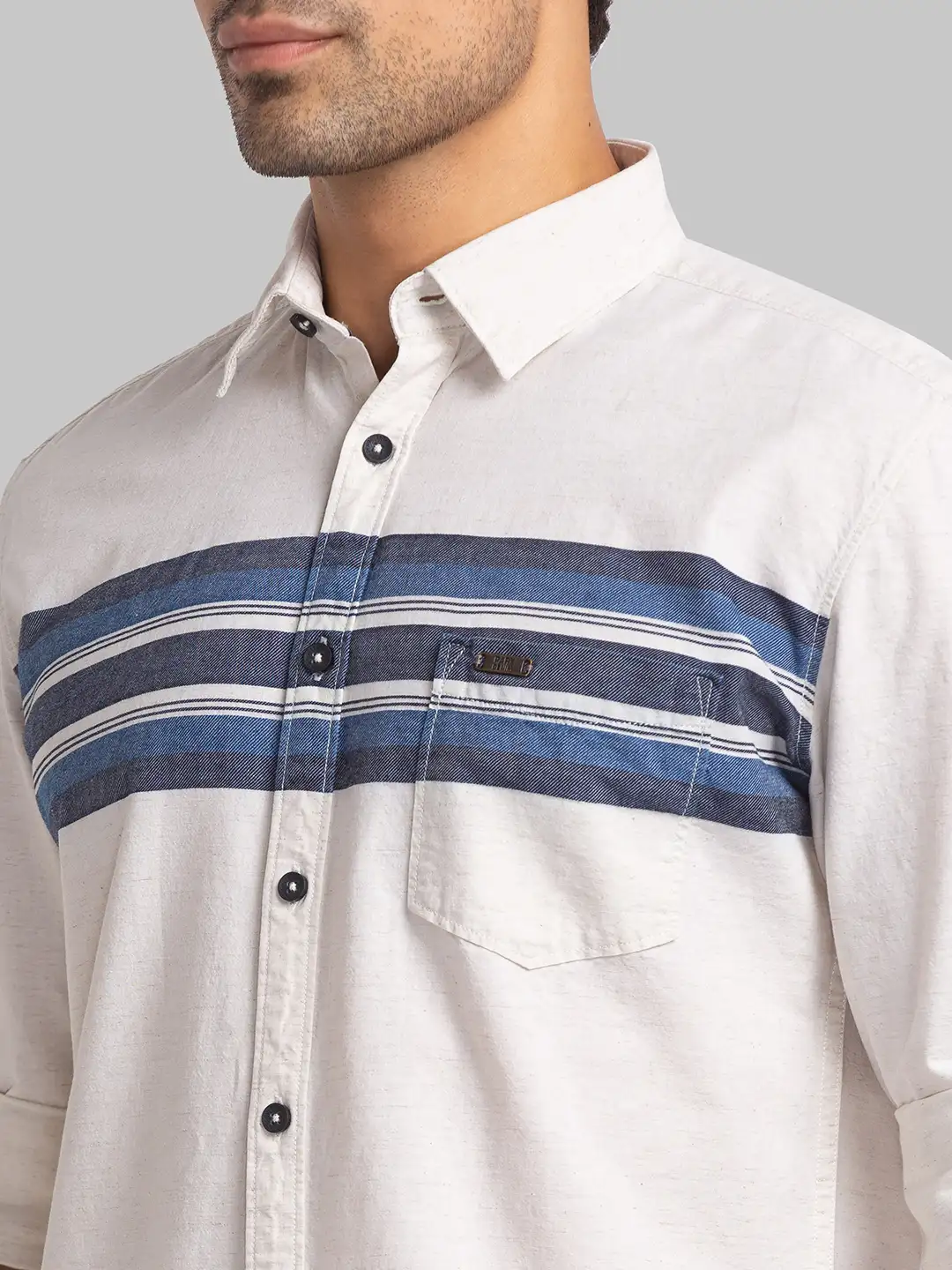 Parx Men Brown Engineered Slim Fit Cotton Casual Shirt - Image 6