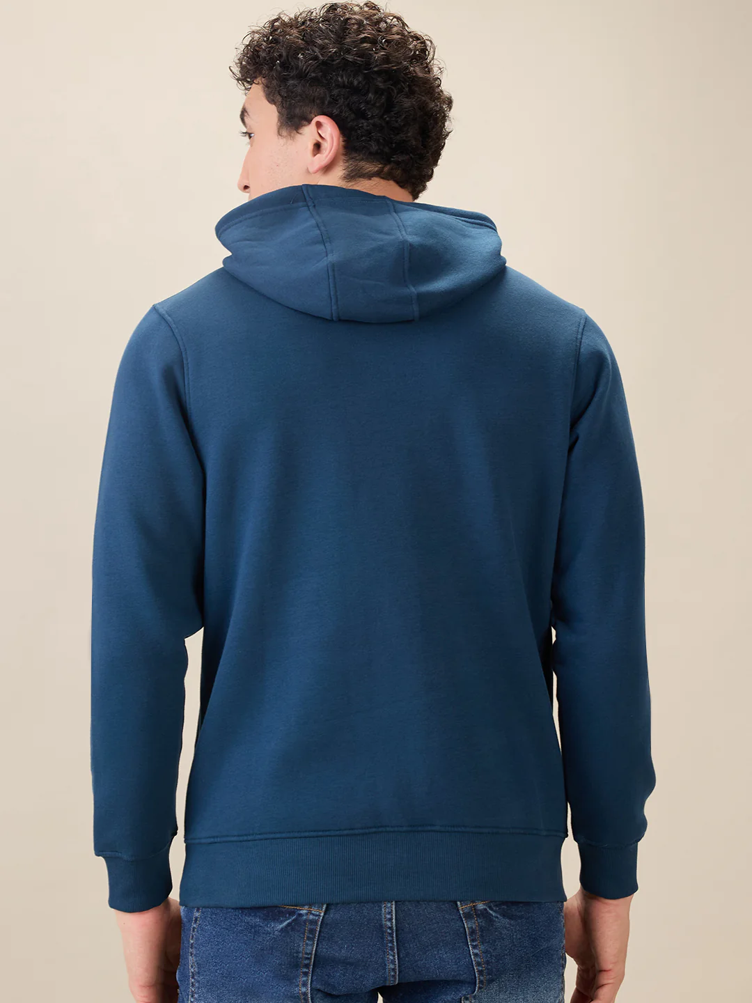 Parx Men Blue Graphic Regular Fit Cotton Blend Sweatshirt - Image 4