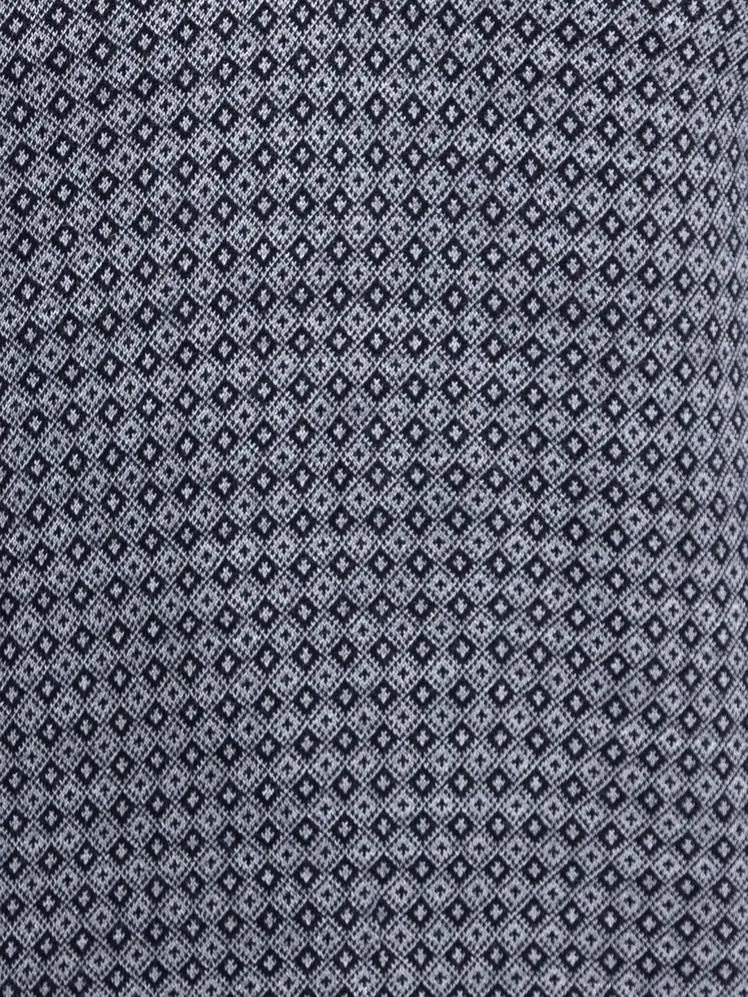 Parx Men Blue Jacquard Acrylic Full Sleeve V Neck Sweaters - Image 7