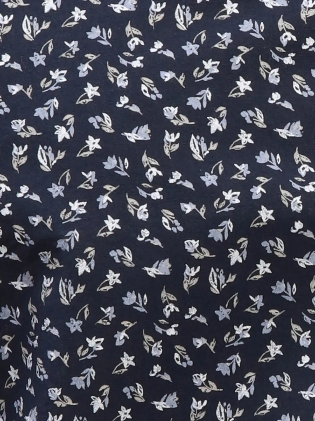 Parx Men Blue Print Slim Fit Cotton Blend Full Sleeve Shirts - Image 7