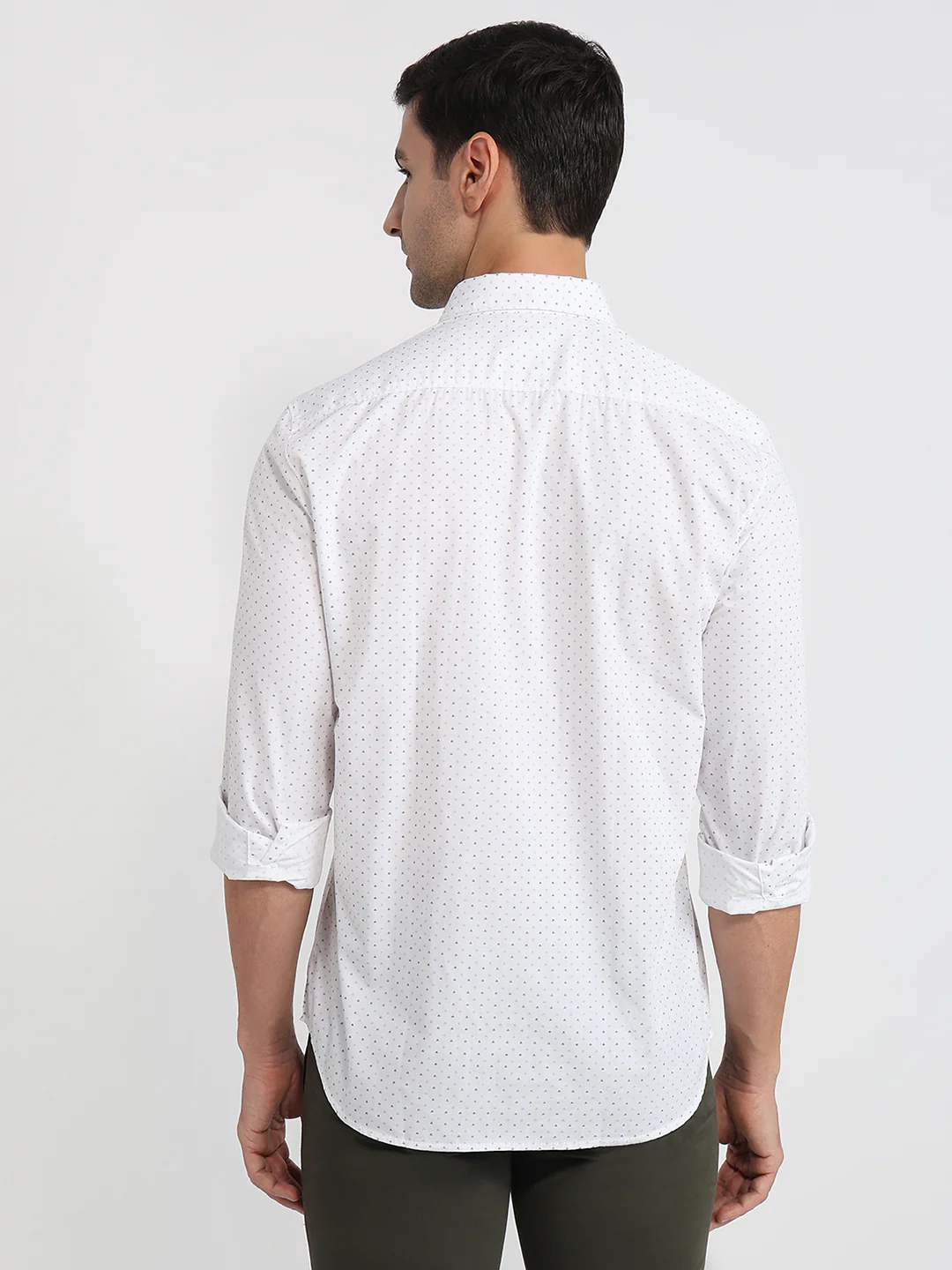 Parx Men Blue Printed Slim Fit Cotton Casual Shirt - Image 4