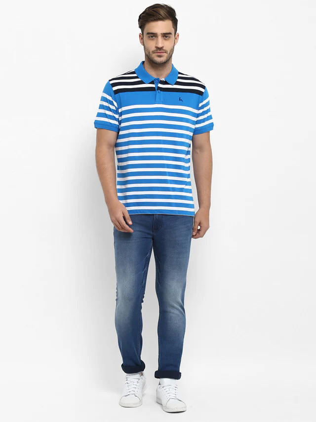 Parx Men Blue Solid Slim Fit Jeans - Image 5