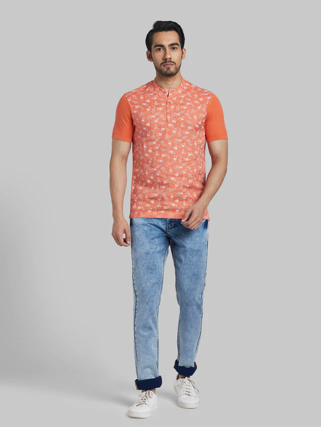 Parx Men Blue Solid Slim Tapered Fit Jeans - Image 5