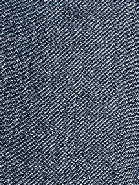 Parx Men Blue Yarn Dyed Slim Tapered Fit Linen Trouser - Image 7