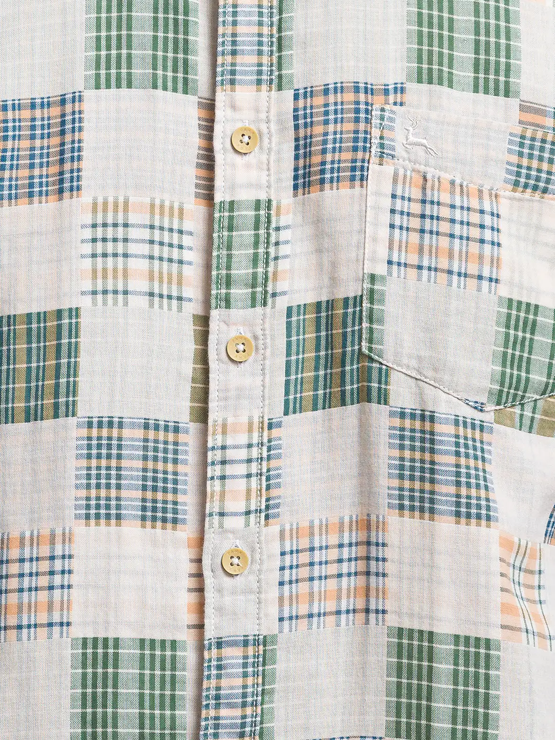 Parx Men Brown Checks Slim Fit Cotton Full Sleeve Cutaway Collar Shirt - Image 7