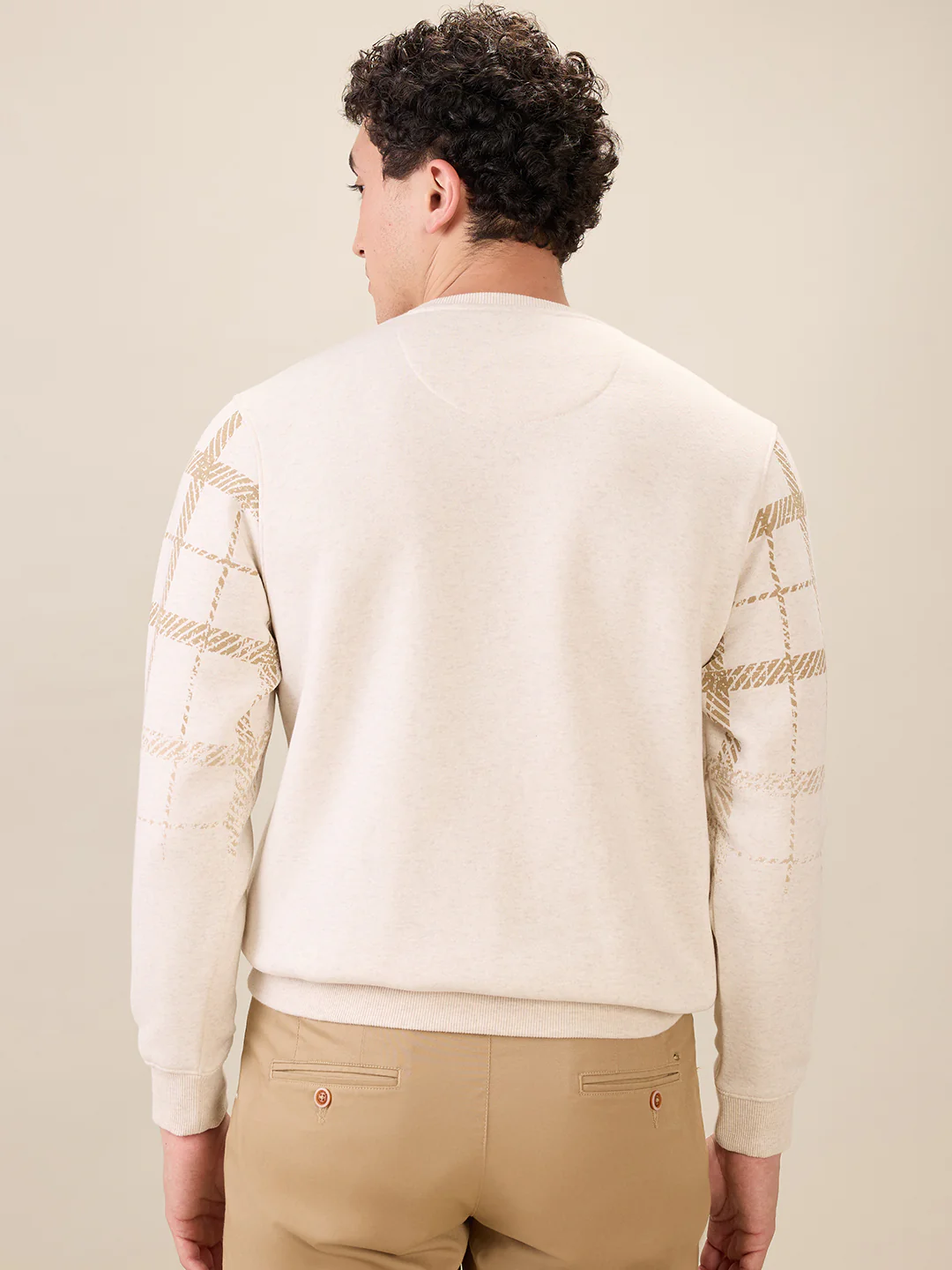 Parx Men Brown Graphic Regular Fit Cotton Blend Sweatshirt - Image 4