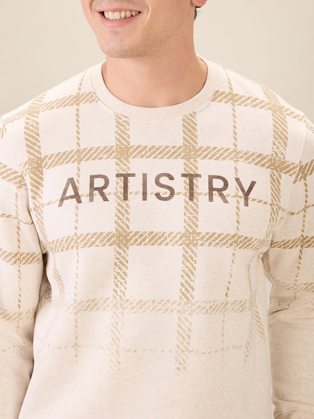Parx Men Brown Graphic Regular Fit Cotton Blend Sweatshirt - Image 6