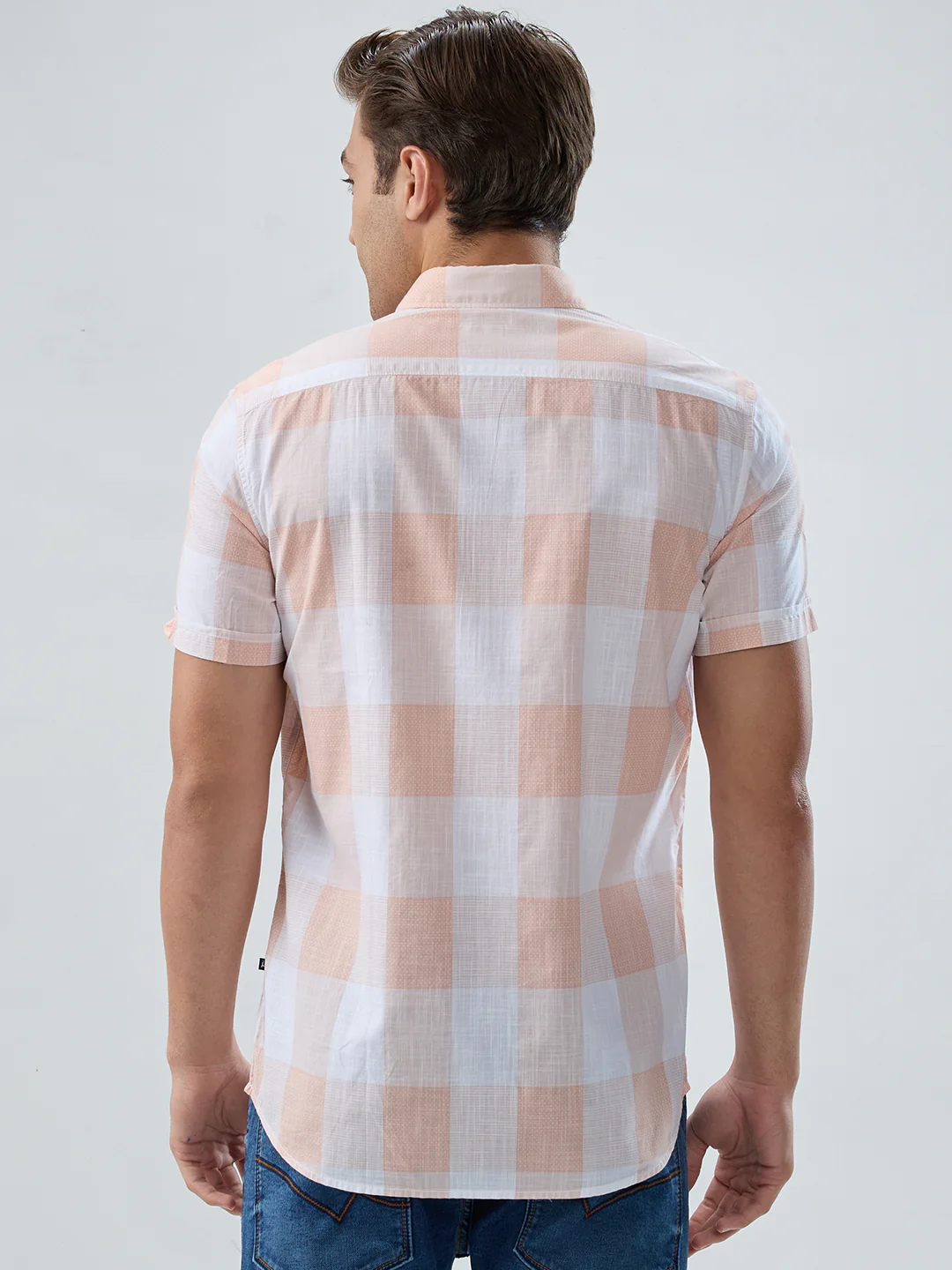 Parx Men Brown Print Slim Fit Cotton Shirt - Image 4