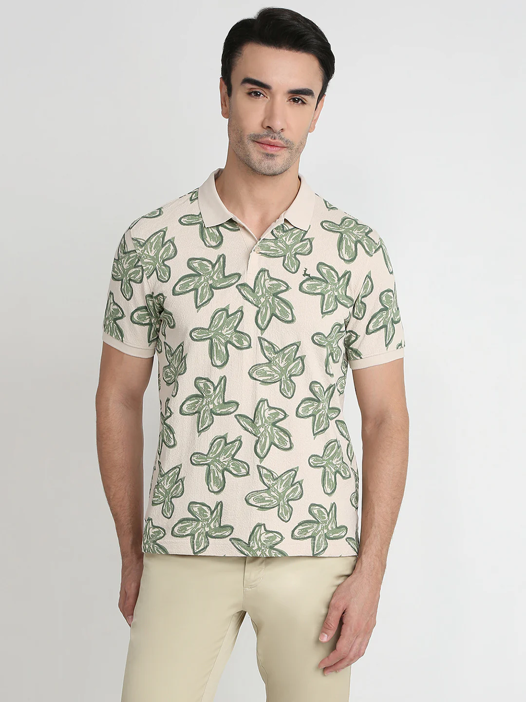 Parx Men Brown Printed Regular Fit Cotton T-Shirt - Image 2