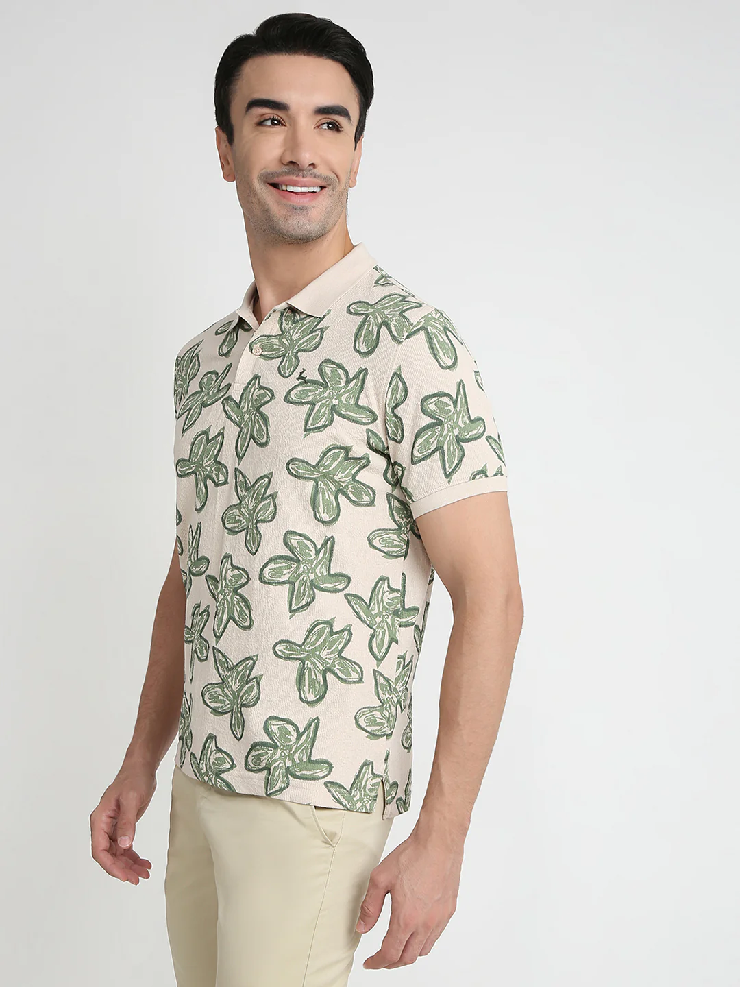 Parx Men Brown Printed Regular Fit Cotton T-Shirt - Image 3