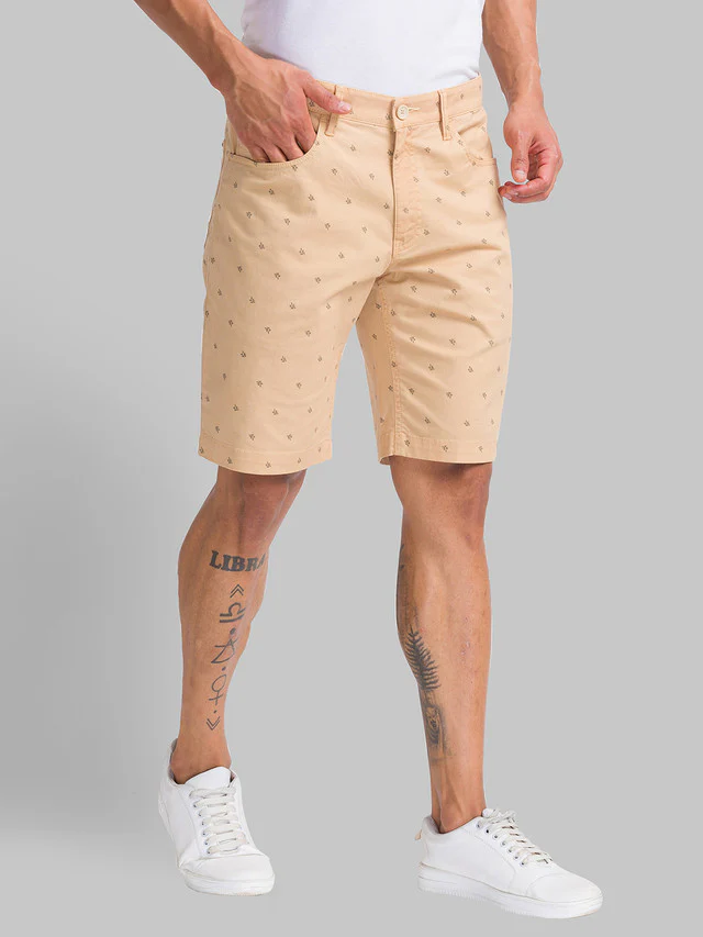 Parx Men Brown Printed Regular Fit Shorts - Image 2