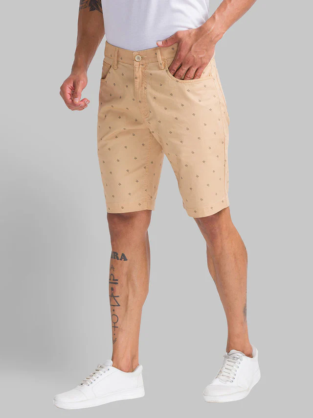 Parx Men Brown Printed Regular Fit Shorts - Image 3