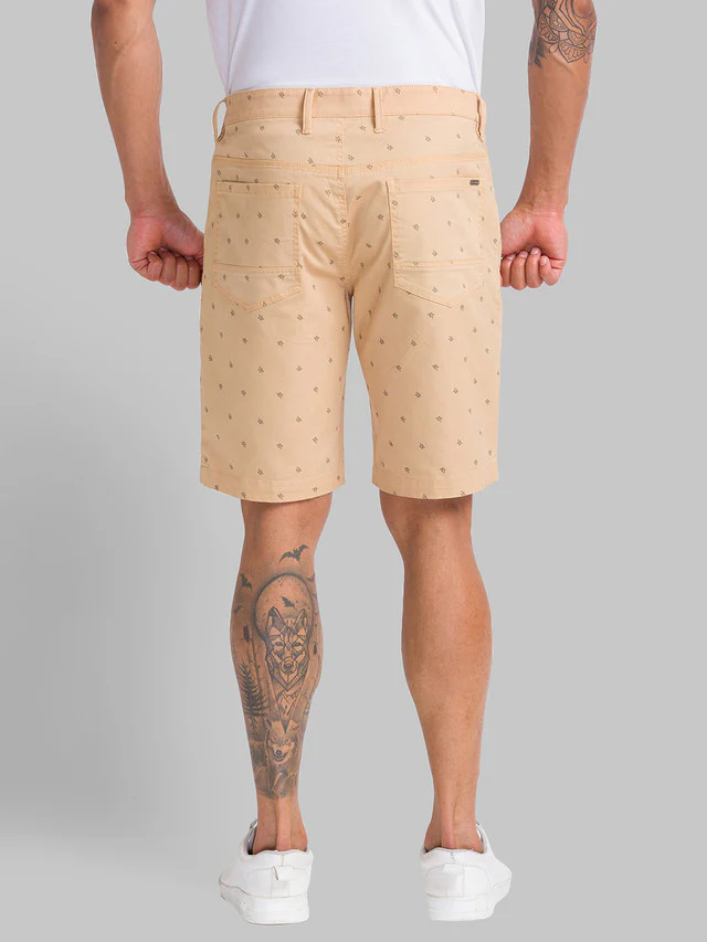 Parx Men Brown Printed Regular Fit Shorts - Image 4