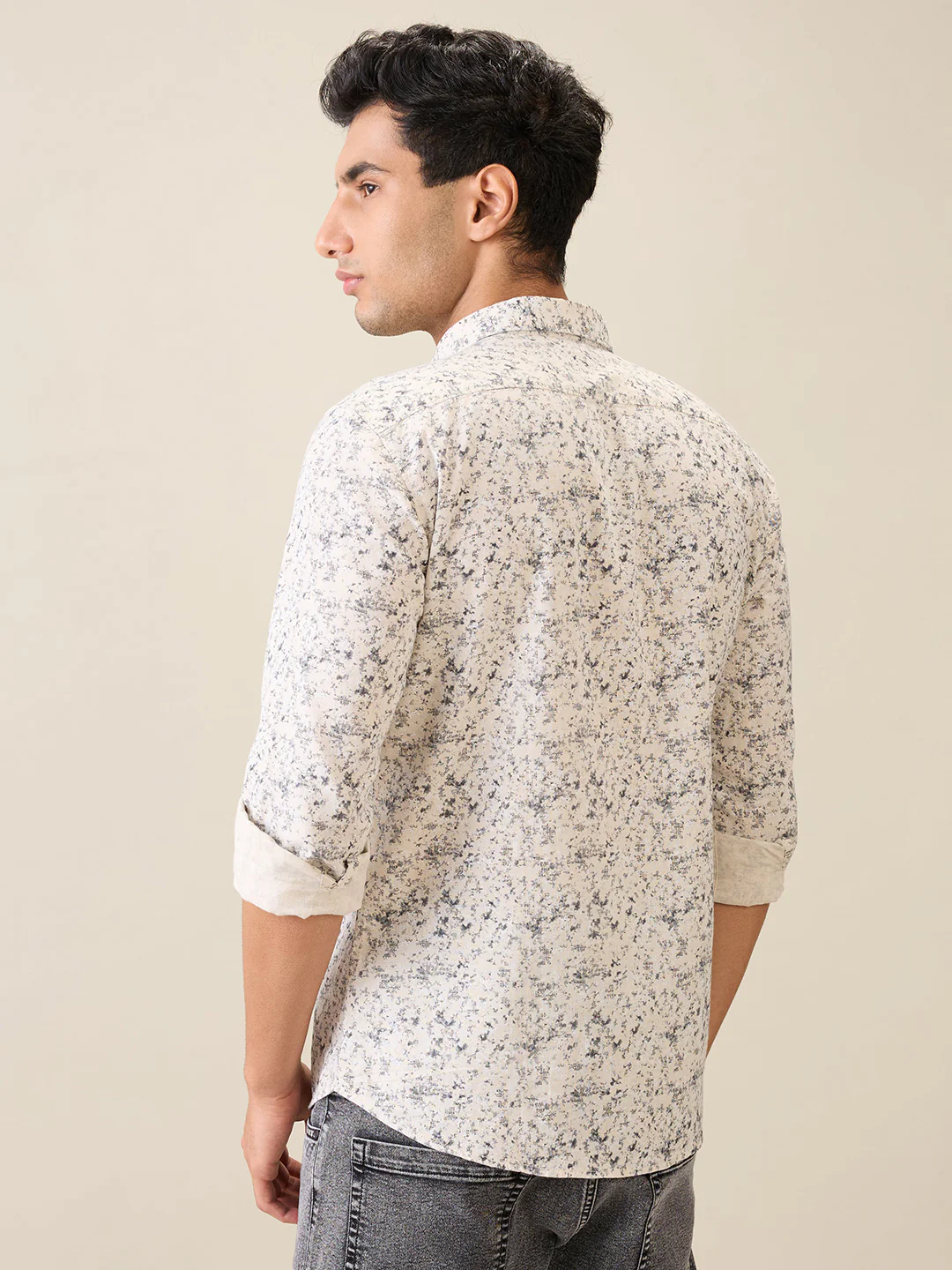 Parx Men Brown Printed Slim Fit Cotton Casual Shirt - Image 4
