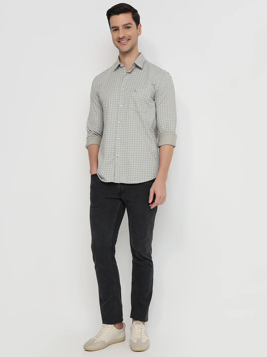 Parx Men Brown Printed Slim Fit Cotton Casual Shirt - Image 5