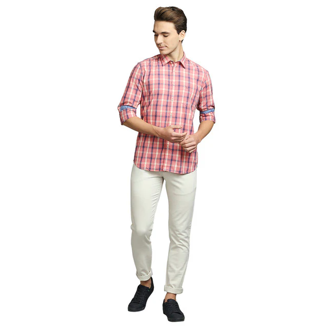 Parx Men Brown Solid Low Rise Tapered Fit Cotton Blend Trouser - Image 5
