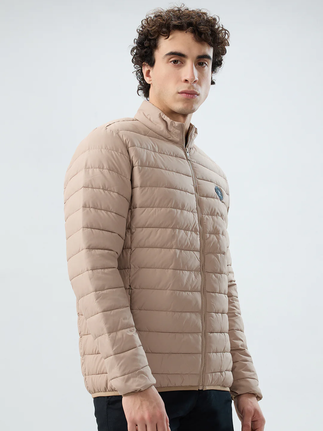 Parx Men Brown Solid Polyester Jacket/Winterwear - Image 2