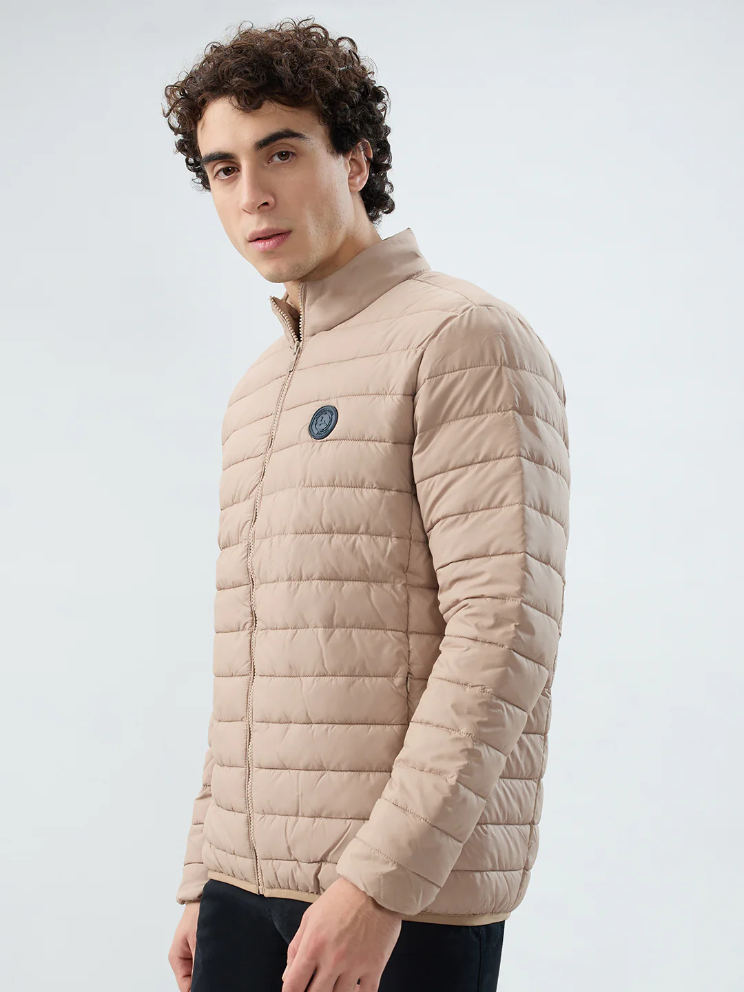 Parx Men Brown Solid Polyester Jacket/Winterwear - Image 3