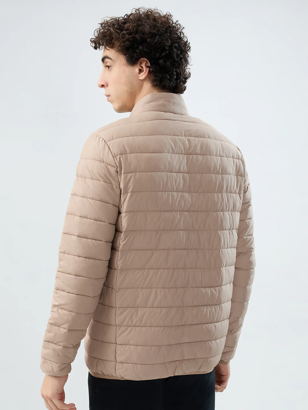 Parx Men Brown Solid Polyester Jacket/Winterwear - Image 4