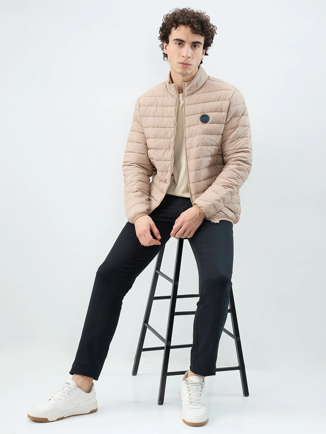 Parx Men Brown Solid Polyester Jacket/Winterwear - Image 7