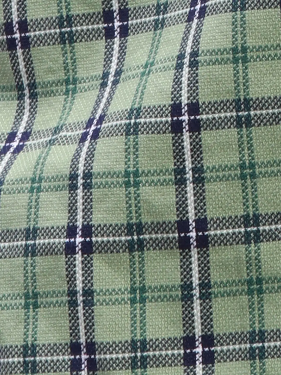 Parx Men Green Checks Slim Fit Cotton Full Sleeve Shirts - Image 7