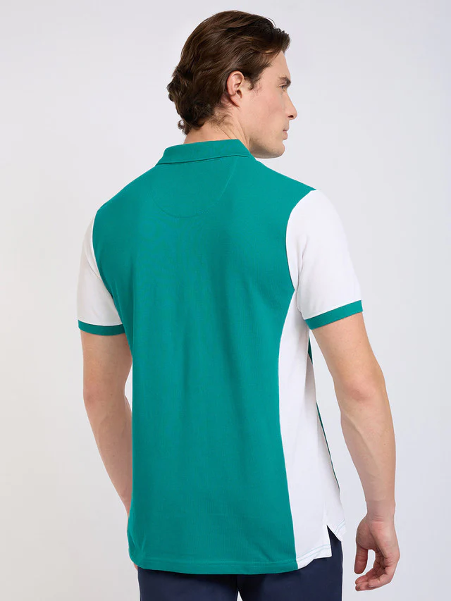Parx Men Green Cut & Sew Regular Fit Cotton Blend T-Shirt - Image 5