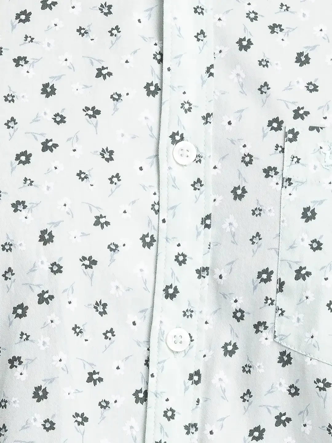 Parx Men Green Print Slim Fit Cotton Full Sleeve Shirts - Image 7