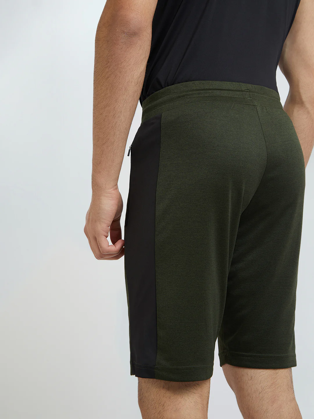 Parx Men Green Regular Fit Cut & Sew Shorts - Image 7
