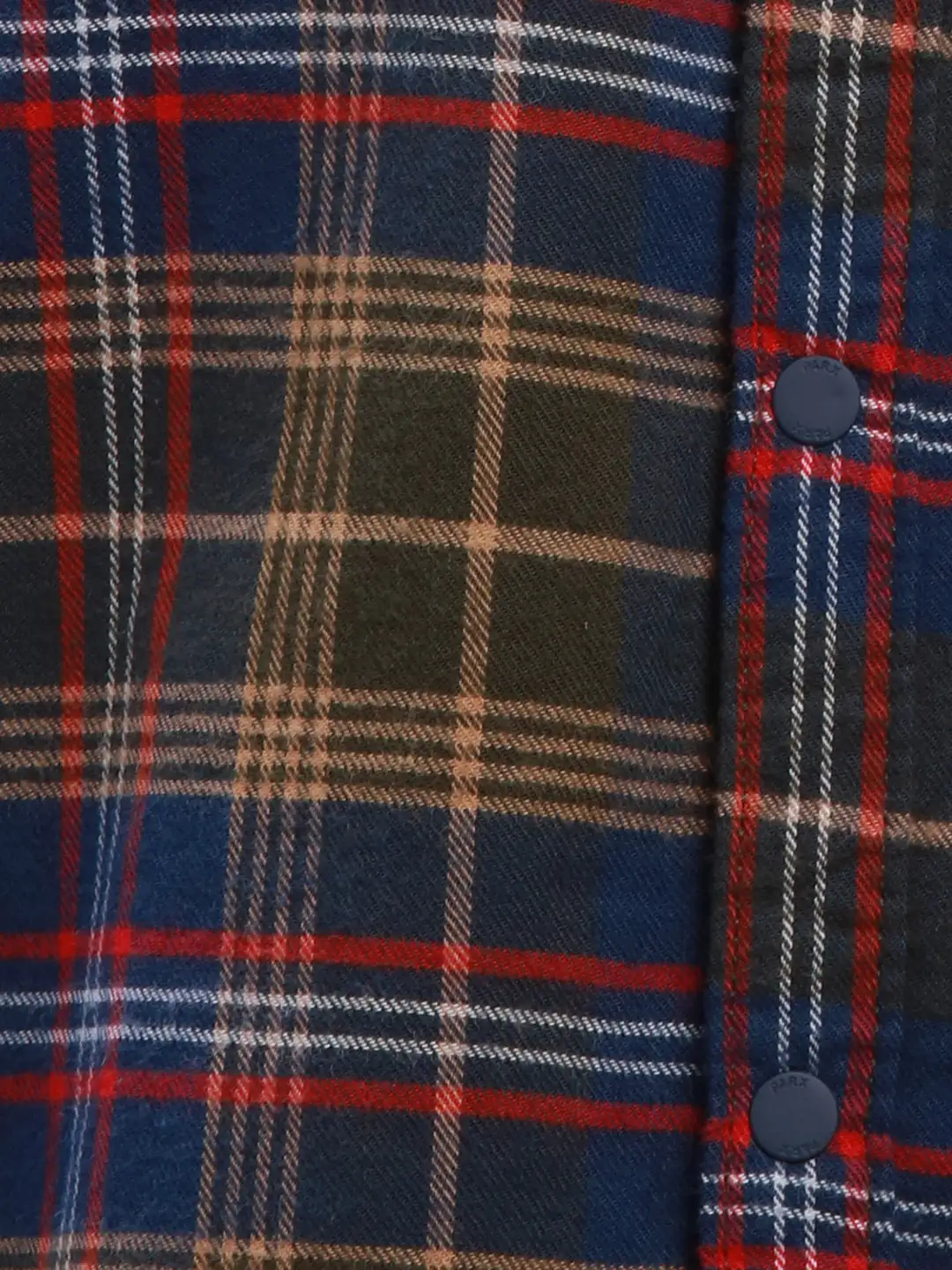 Parx Men Green Slim Fit Checks Cotton Full Sleeve Cut Away Collar Shirts - Image 7
