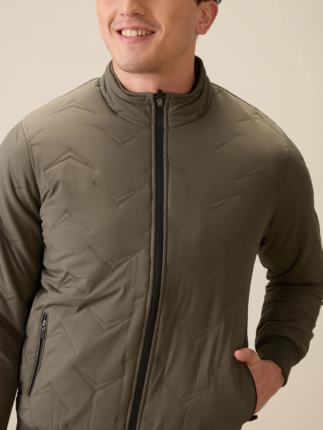Parx Men Green Solid Polyester Full Sleeve Jacket - Image 6