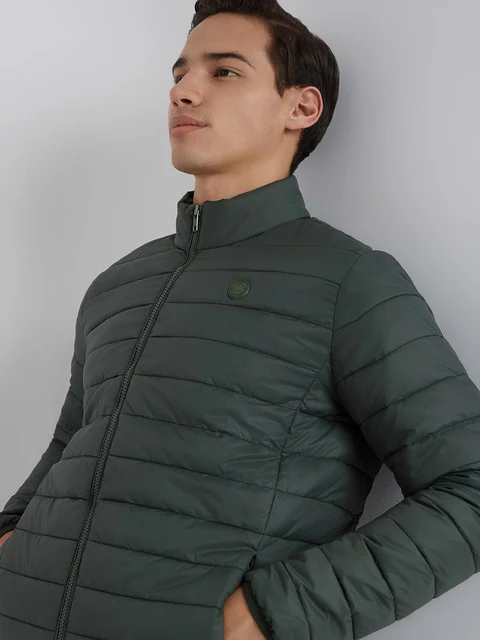 Parx Men Green Solid Polyester Jacket - Image 6