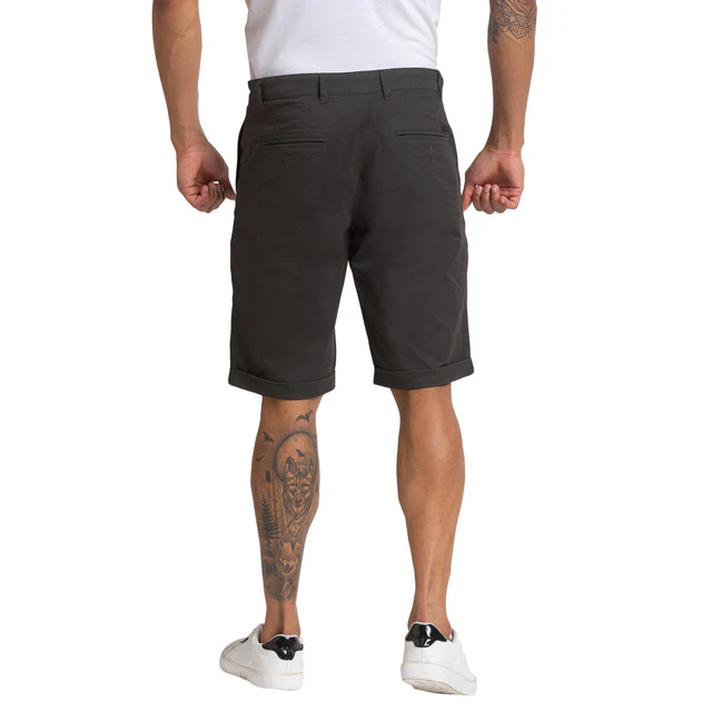 Parx Men Green Solid Regular Fit Shorts - Image 4