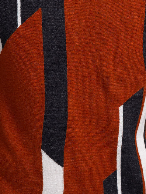 Parx Men Grey Intarsia Acrylic Sweater - Image 7