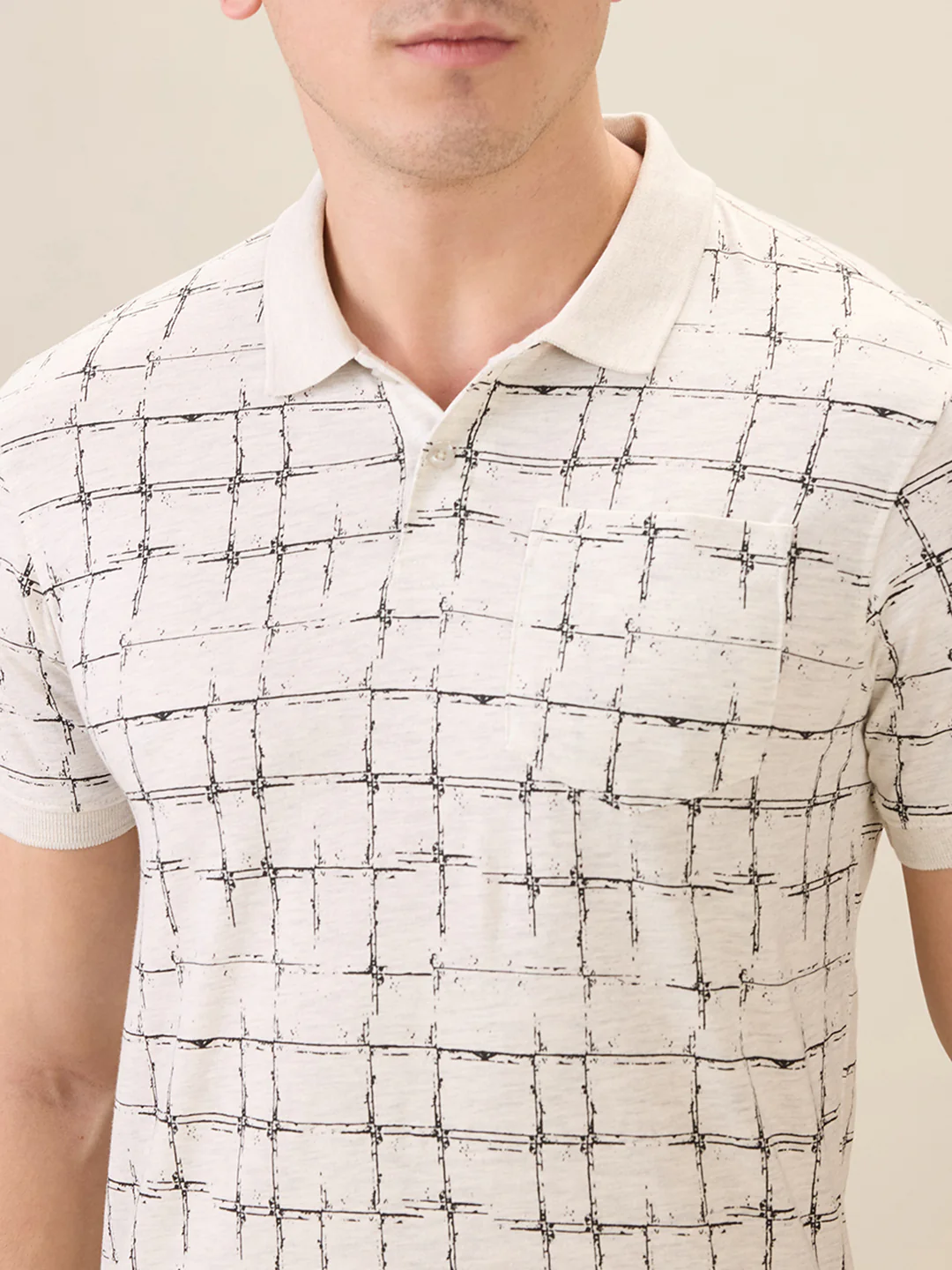 Parx Men Grey Printed Regular Fit Cotton Blend Half Sleeve T-Shirt - Image 6