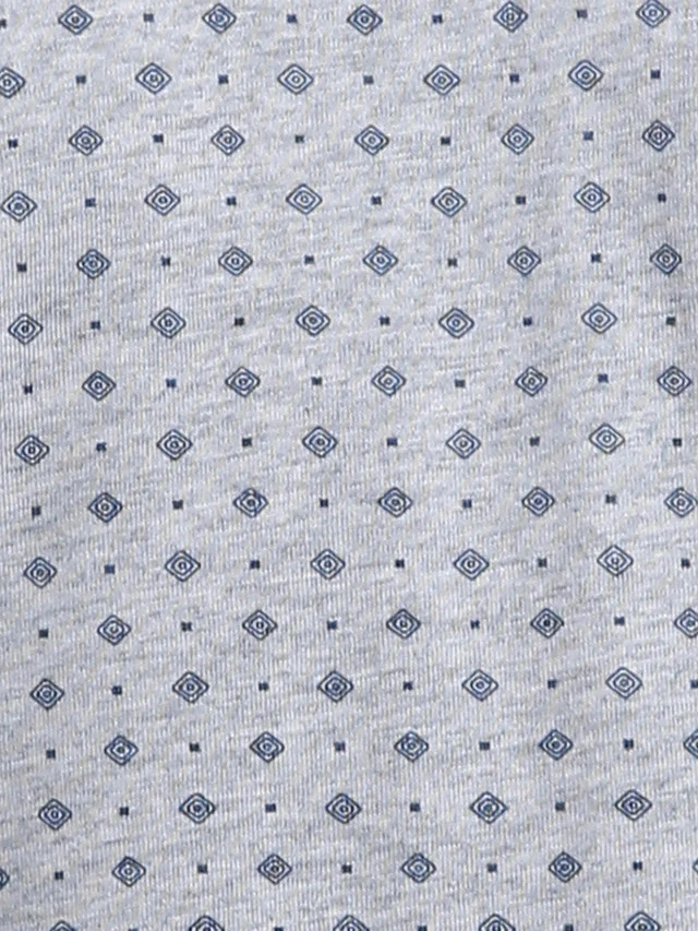 Parx Men Grey Printed Regular Fit Half Sleeve Polo Neck T-Shirt - Image 7