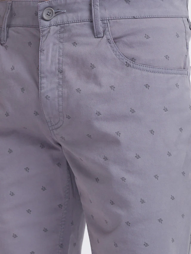 Parx Men Grey Printed Regular Fit Shorts - Image 6
