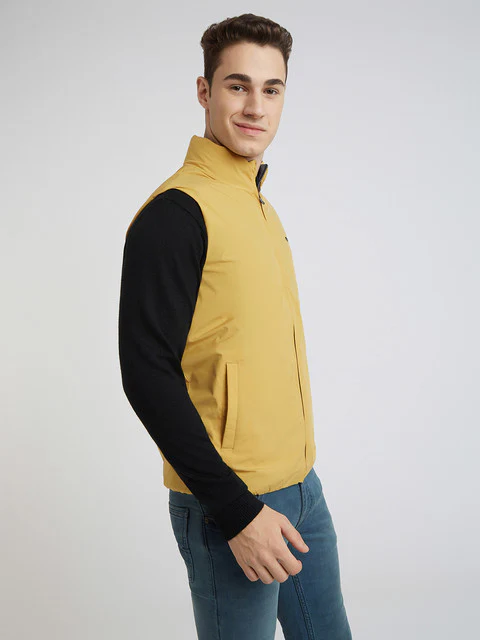 Parx Men Grey Solid Polyester Jacket - Image 2