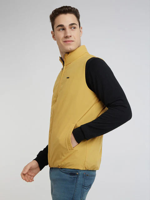 Parx Men Grey Solid Polyester Jacket - Image 3