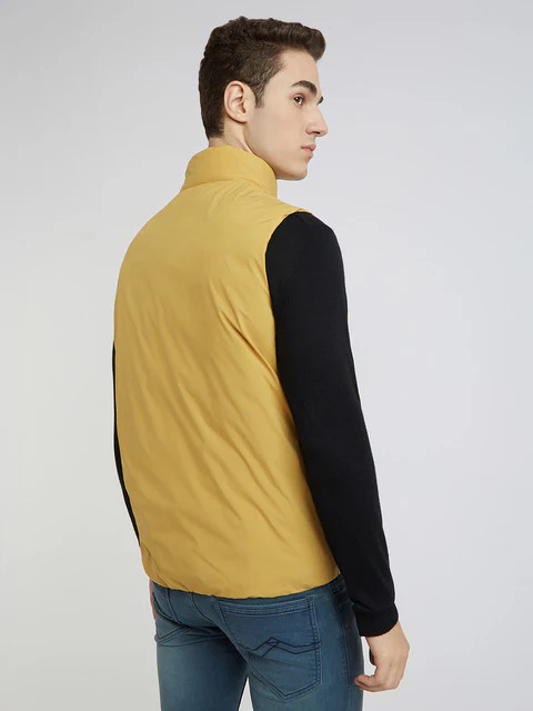 Parx Men Grey Solid Polyester Jacket - Image 4