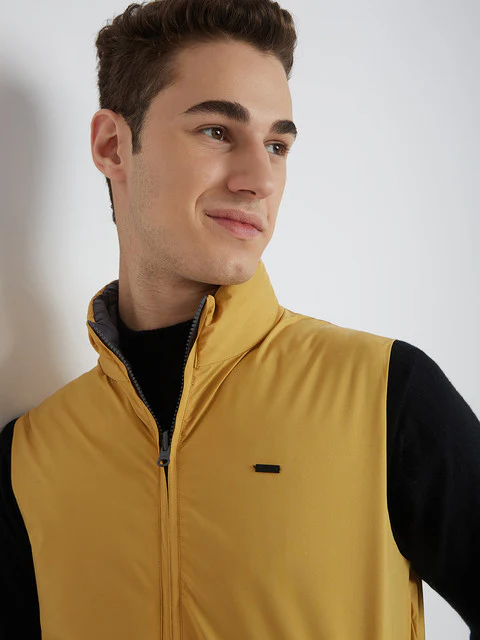Parx Men Grey Solid Polyester Jacket - Image 6